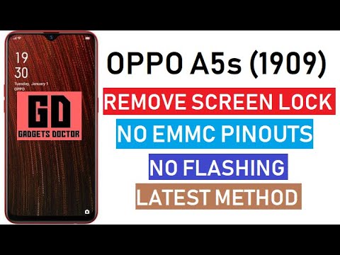 Oppo A5s (CPH1909) Pattern Lock Remove Without EMMC Pinouts - No Flashing MRT Tool