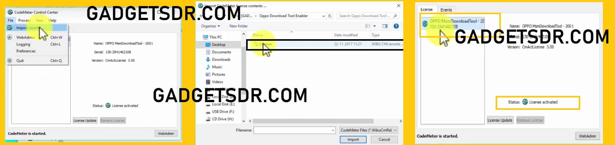 Run Oppo Downlaod tool