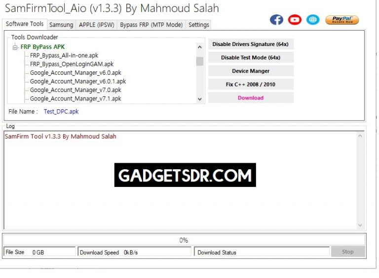 samfirm frp bypass tool