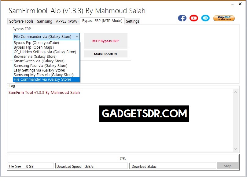 samfirm tool frp bypass