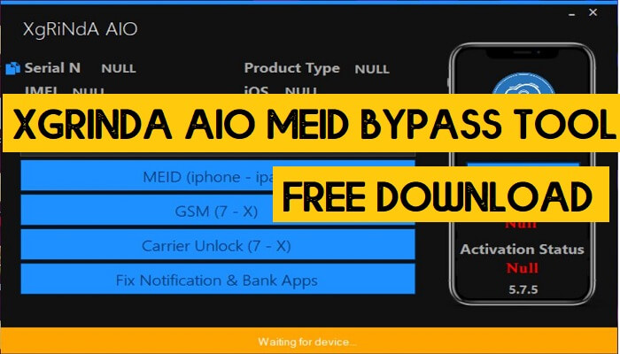 XgRiNdA AIO MEID Bypass Tool V6.0.2 Free Download | Latest Version