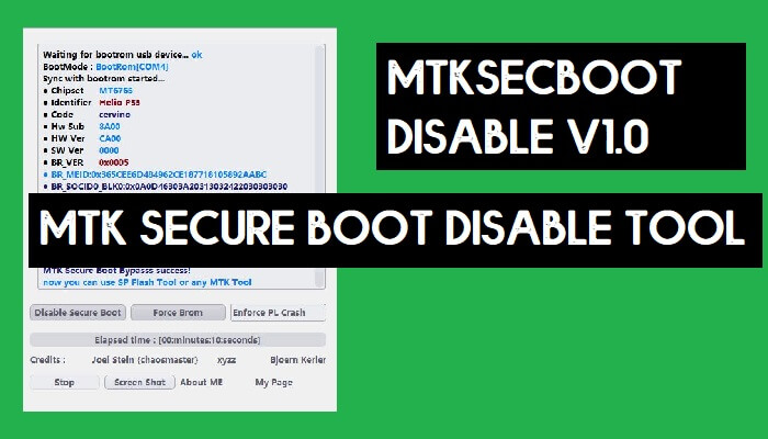 MTKSecBootDisableV1.0.0R001 - MTK Secure Boot Disable Tool (Auth Bypass)