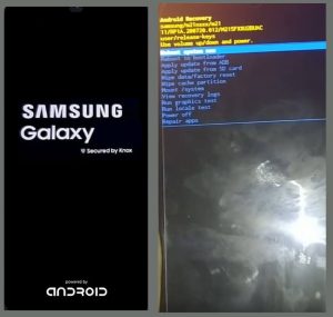 حدد Wipe data and Factory to Hard Reset Factory Reset Samsung لإزالة قفل دبوس نمط كلمة المرور