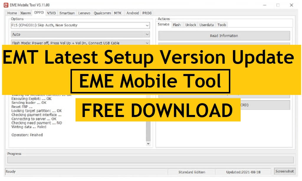 EMT V3.11.00 Latest Setup Version Update | EME Mobile Tool Free Download