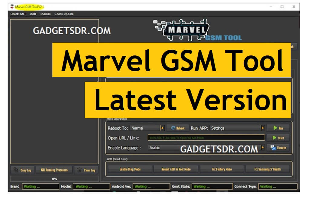 MTK Qualcomm MTP FRP Erase Tool Marvel GSM Tool V2.1 Free Download