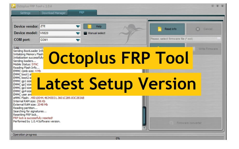 Octoplus FRP Tool v2.0.5 Latest Setup Update Free Download